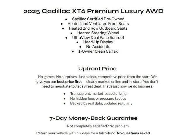 2025 Cadillac XT6 AWD Premium Luxury — photo 1 of 5
