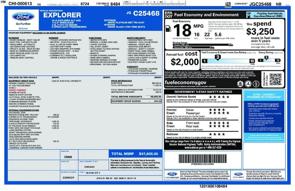 2018 Ford Explorer XLT — photo 1 of 5