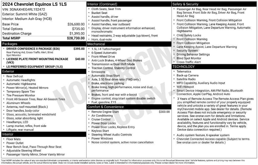 2024 Chevrolet Equinox LS — photo 1 of 5