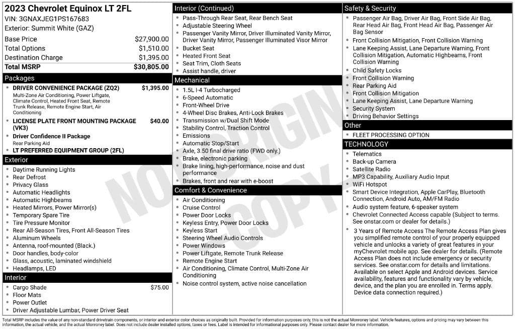 2023 Chevrolet Equinox LT — photo 1 of 5