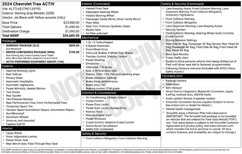 2024 Chevrolet Trax ACTIV — photo 1 of 5