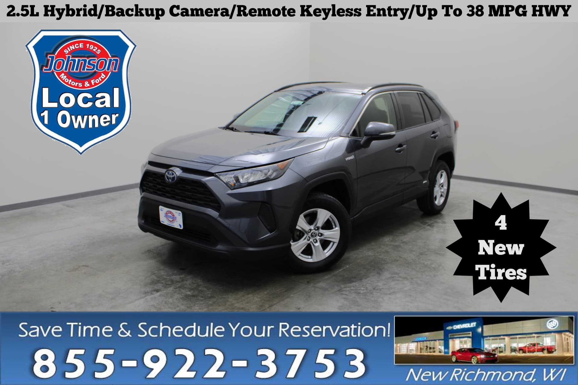 2019 Toyota RAV4 Hybrid LE — photo 1 of 32
