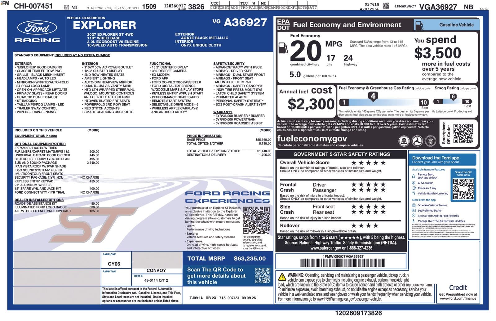 2027 Ford Explorer ST — photo 1 of 8