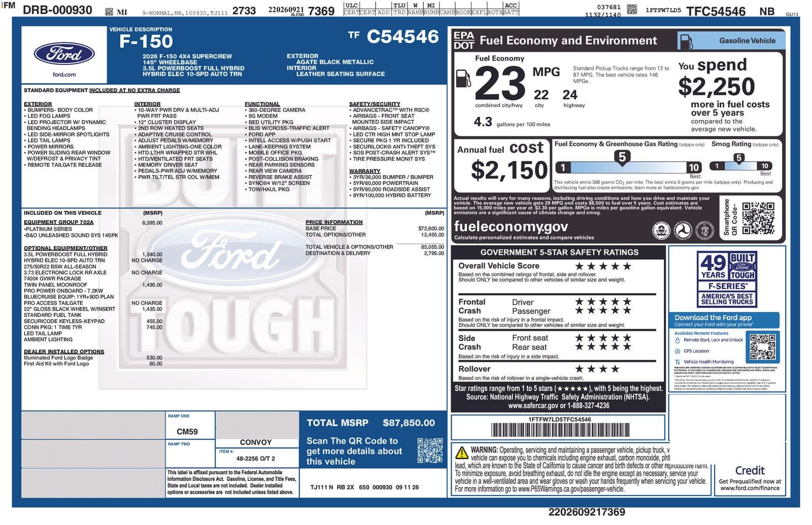 2026 Ford F-150 Platinum — photo 1 of 8