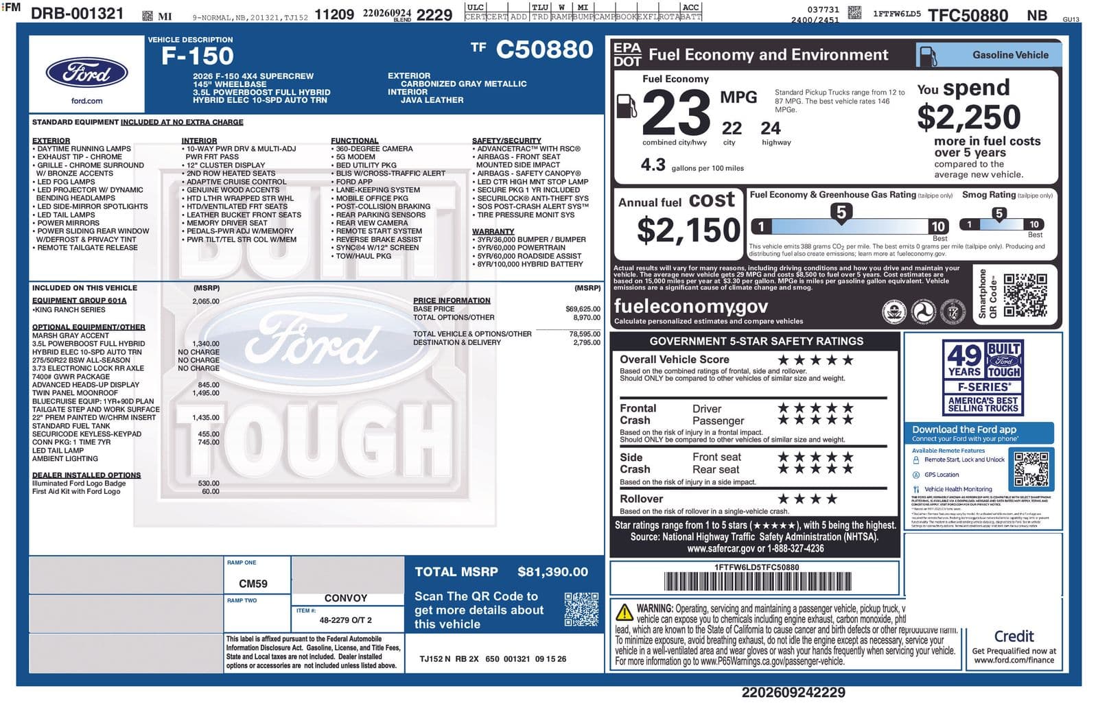2026 Ford F-150 King Ranch — photo 1 of 7