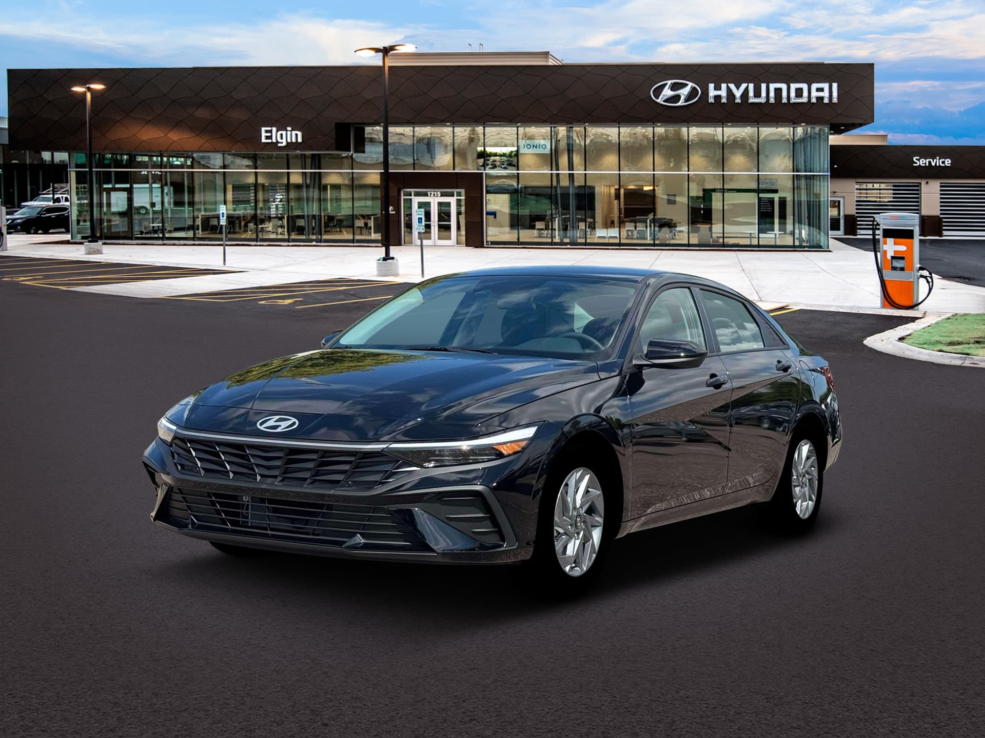 2026 Hyundai Elantra Hybrid Blue — photo 1 of 19