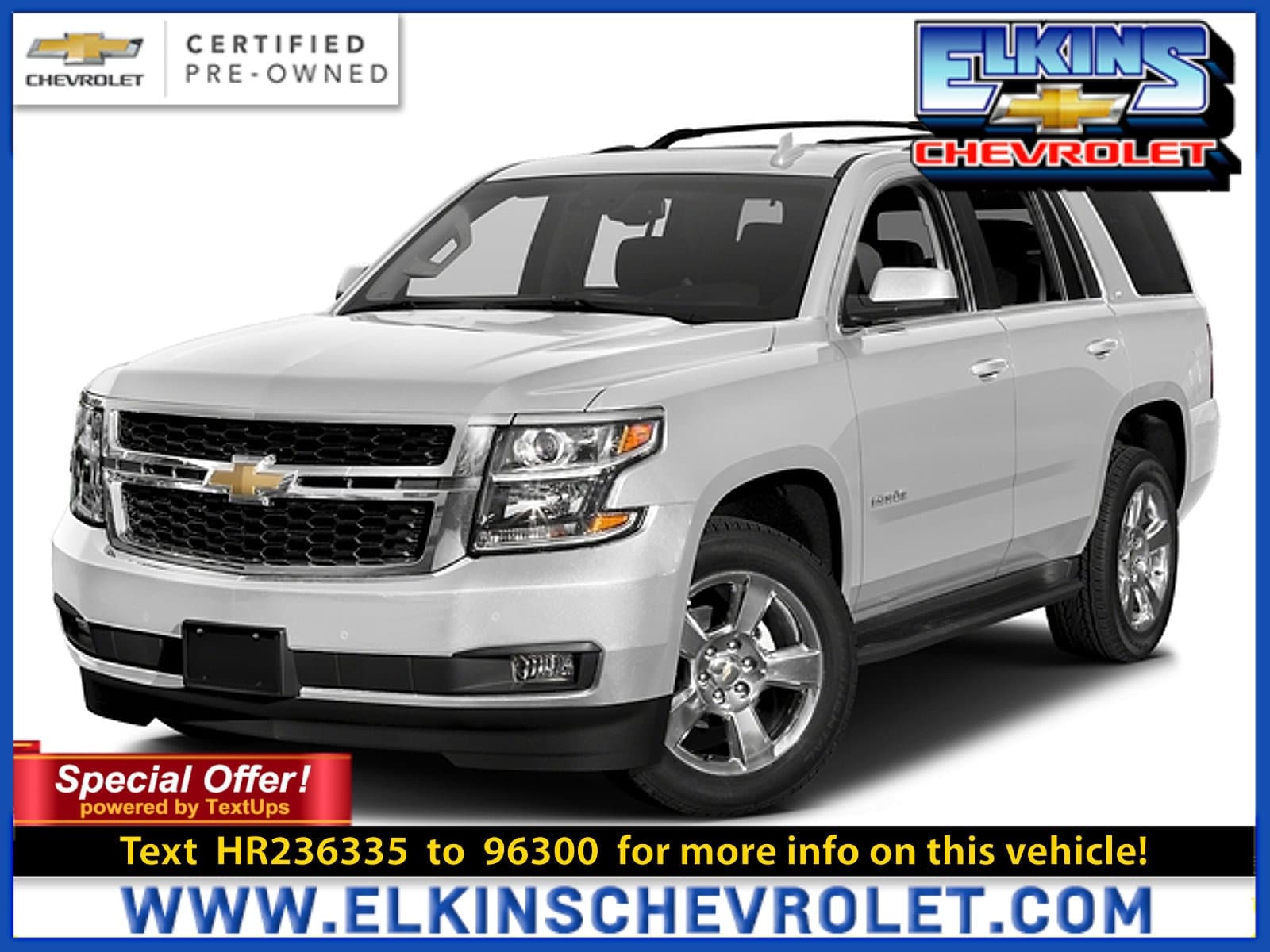 2017 Chevrolet Tahoe LT — photo 1 of 17