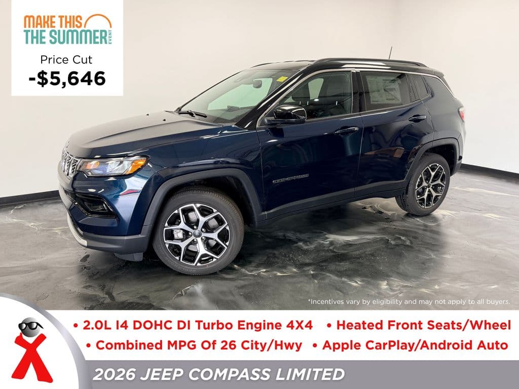 2026 Jeep Compass LIMITED 4X4 — photo 1 of 37