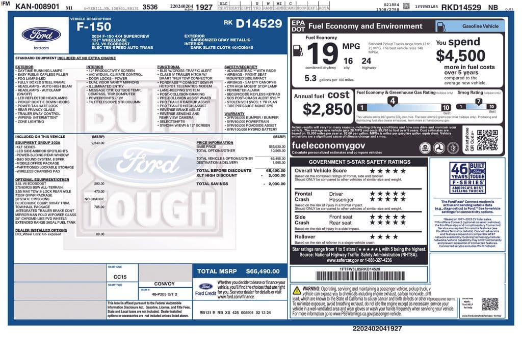 2024 Ford F-150 XLT — photo 1 of 16