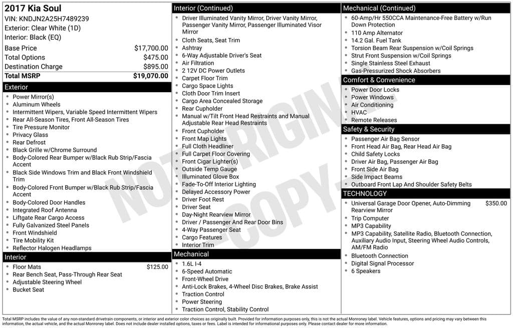 2017 Kia Soul Base — photo 1 of 16