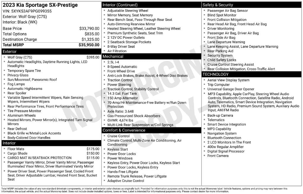 2023 Kia Sportage SX-Prestige — photo 1 of 16