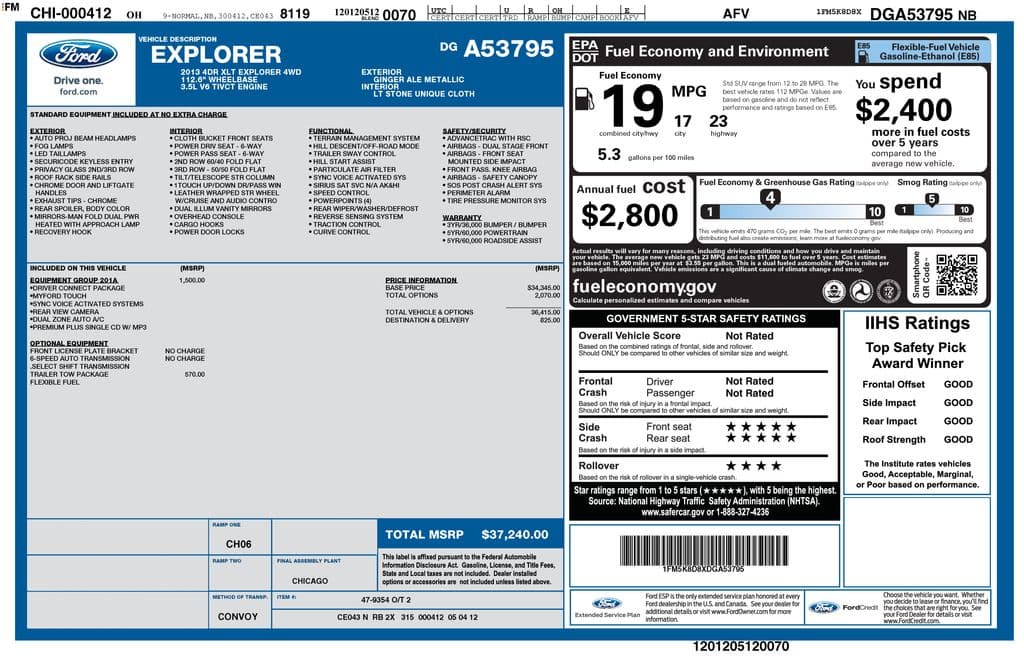 2013 Ford Explorer XLT — photo 1 of 16