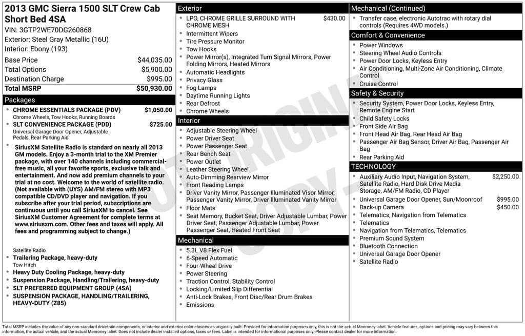 2013 GMC Sierra 1500 SLT — photo 1 of 16