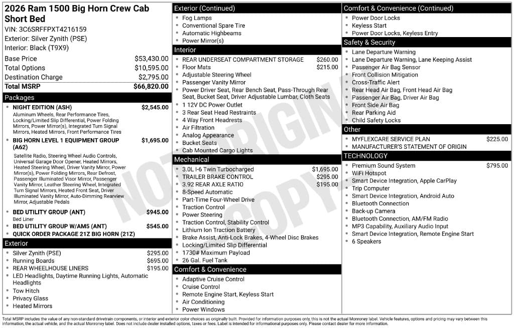 2026 RAM 1500 Base — photo 1 of 13