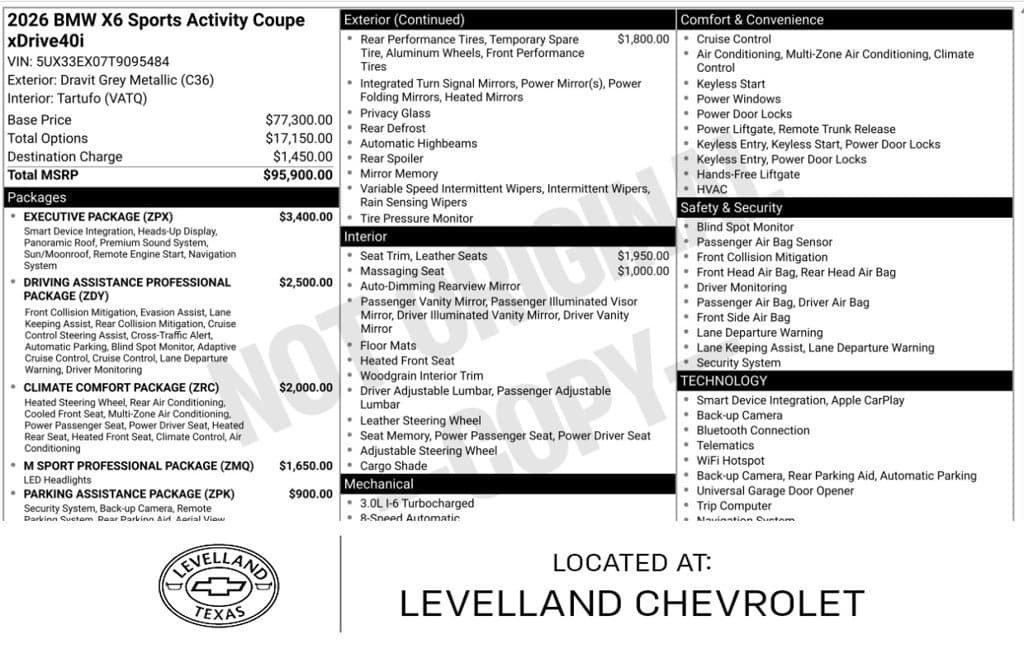 2026 BMW X6 xDrive40i — photo 1 of 8