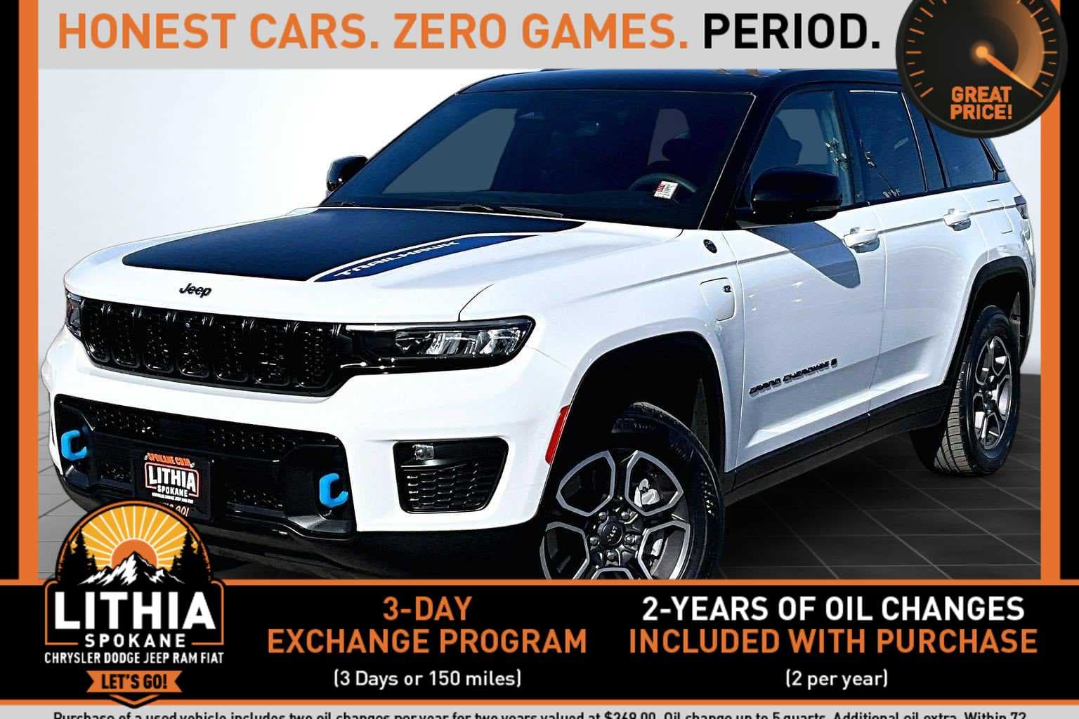 2022 Jeep Grand Cherokee 4xe Trailhawk — photo 1 of 36