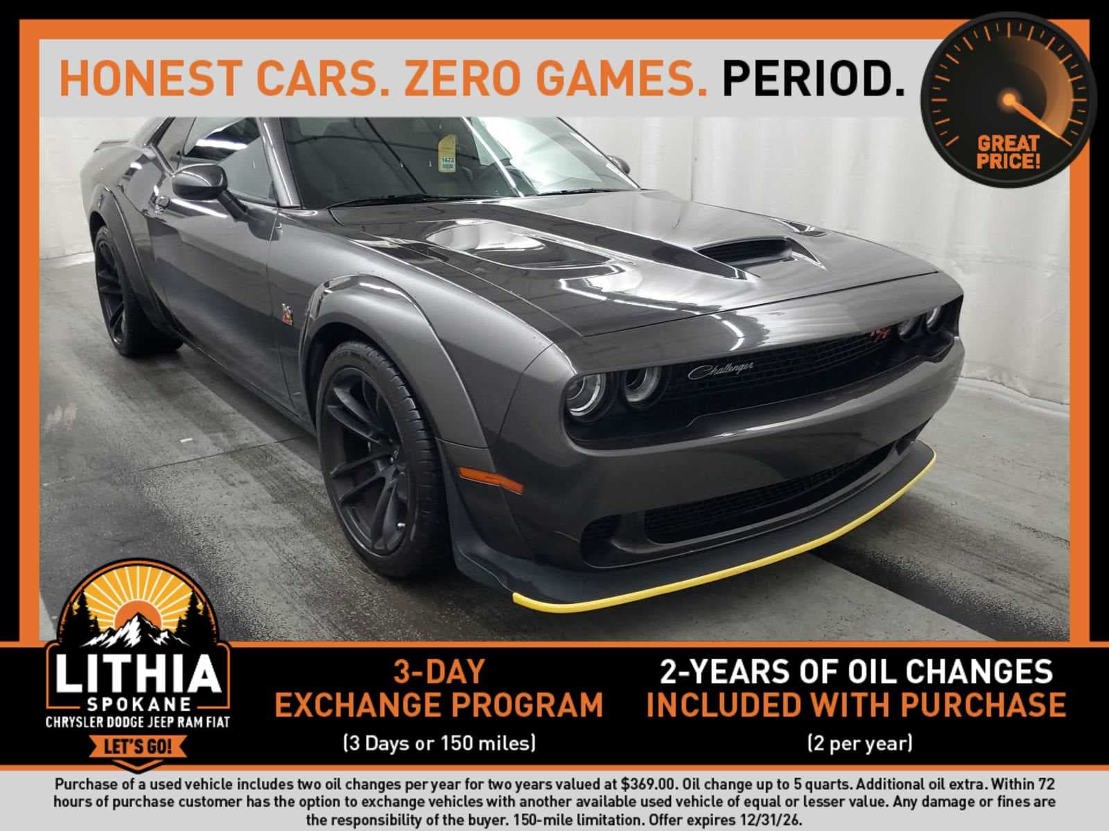2023 Dodge Challenger R/T Scat Pack Widebody — photo 1 of 8