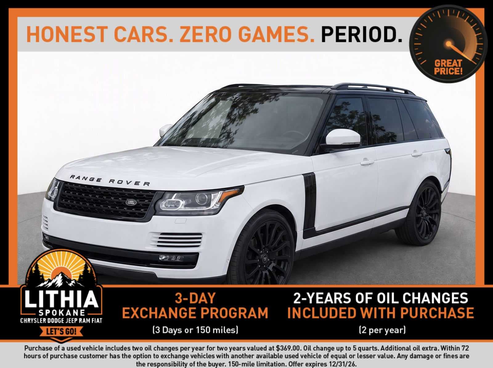 2017 Land Rover Range Rover HSE — photo 1 of 8