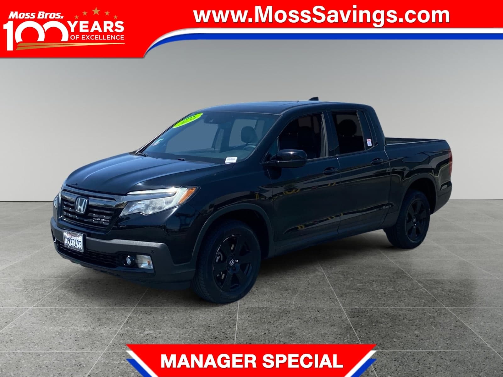 2020 Honda Ridgeline Black Edition — photo 1 of 15