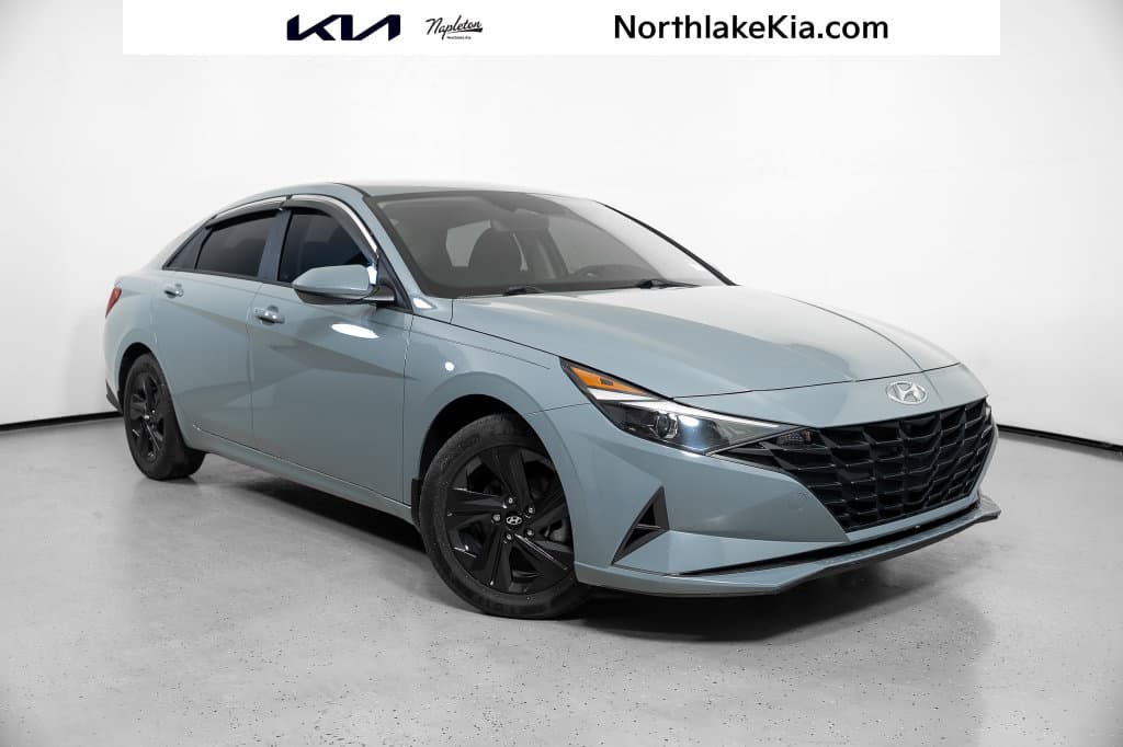 2021 Hyundai Elantra Hybrid Blue — photo 1 of 37