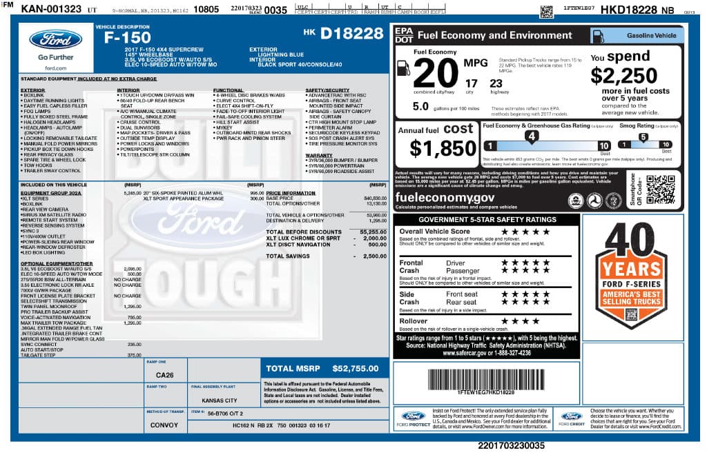 2017 Ford F-150 Base — photo 1 of 2