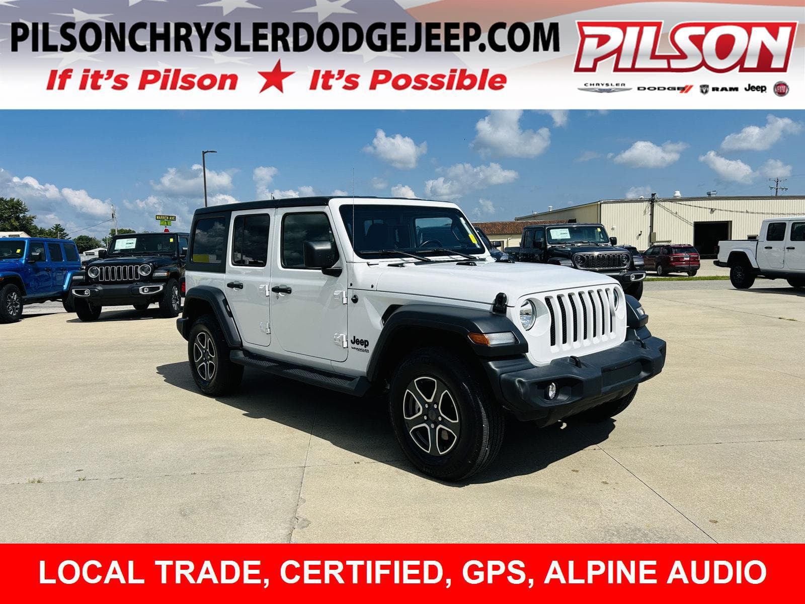 2022 Jeep Wrangler Unlimited Sport S 4x4 — photo 1 of 38