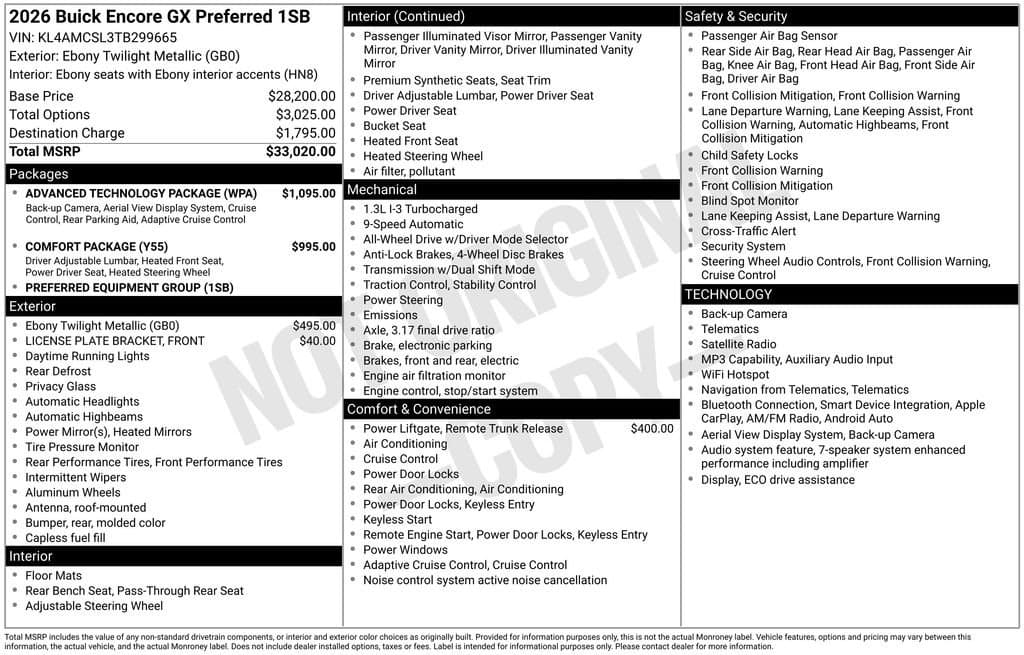 2026 Buick Encore GX Preferred — photo 1 of 35