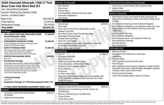 2026 Chevrolet Silverado 1500 LT Trail Boss — photo 1 of 31