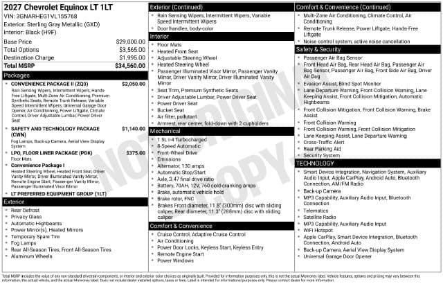 2027 Chevrolet Equinox FWD LT — photo 1 of 31