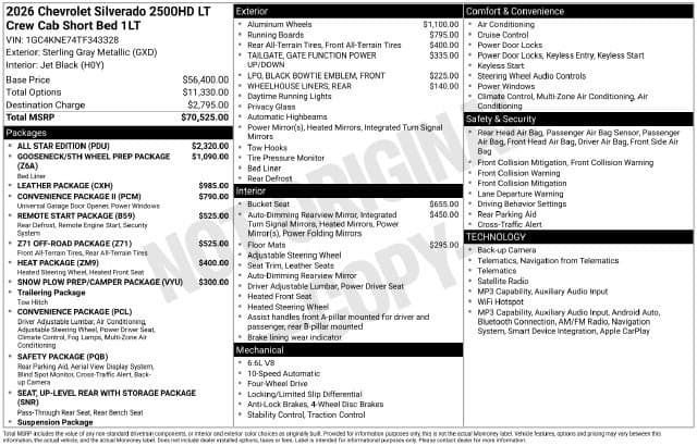 2026 Chevrolet Silverado 2500HD LT — photo 1 of 7
