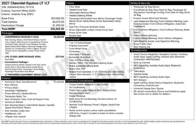 2027 Chevrolet Equinox FWD LT — photo 1 of 31