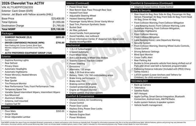 2026 Chevrolet Trax ACTIV — photo 1 of 31