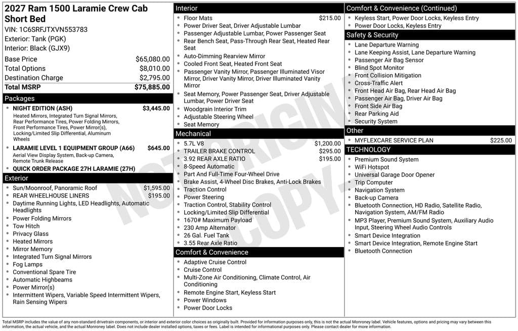 2027 RAM 1500 Laramie — photo 1 of 16