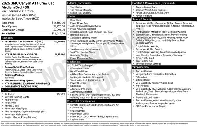 2026 GMC Canyon 4WD AT4 — photo 1 of 8