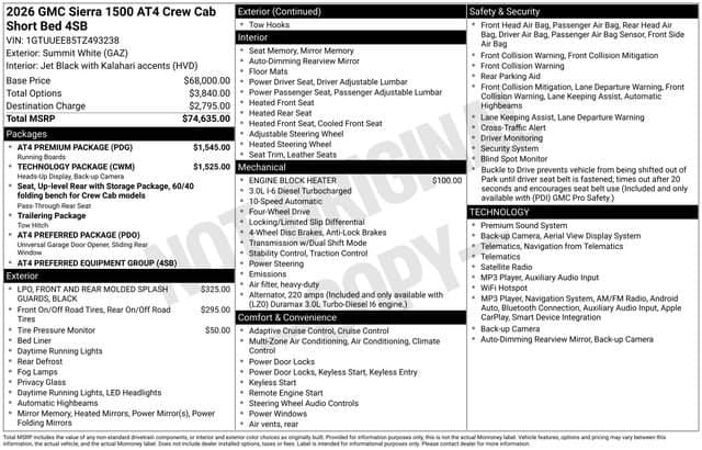 2026 GMC Sierra 1500 AT4 — photo 1 of 8