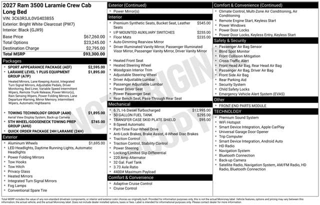 2027 RAM 3500 Laramie — photo 1 of 5