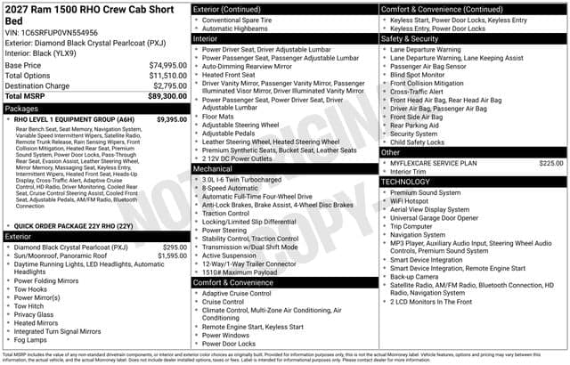 2027 RAM 1500 RHO/TRX SRT — photo 1 of 10