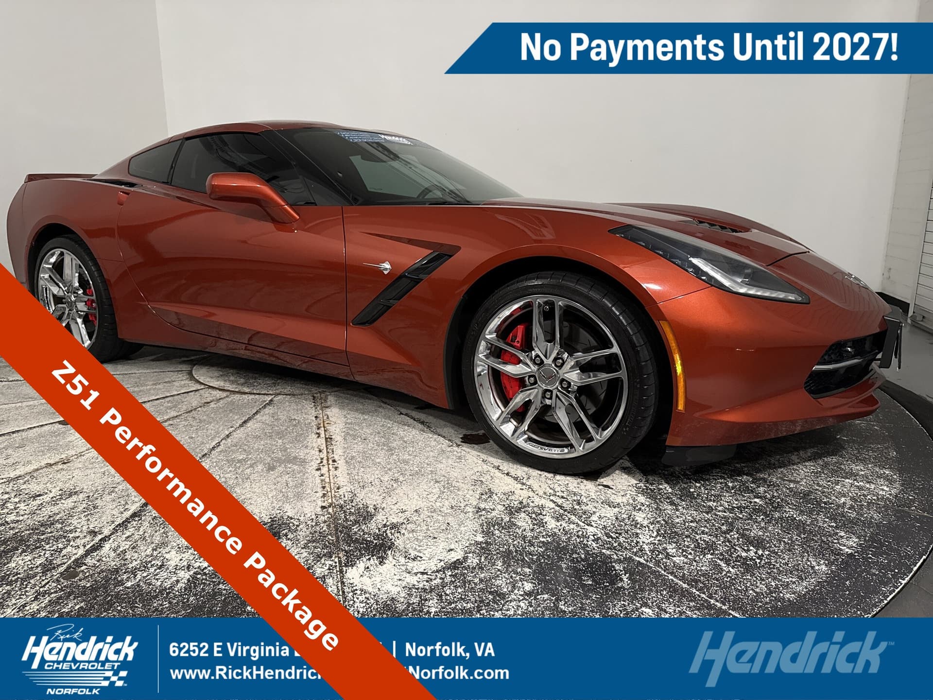 2016 Chevrolet Corvette Z51 2LT — photo 1 of 18
