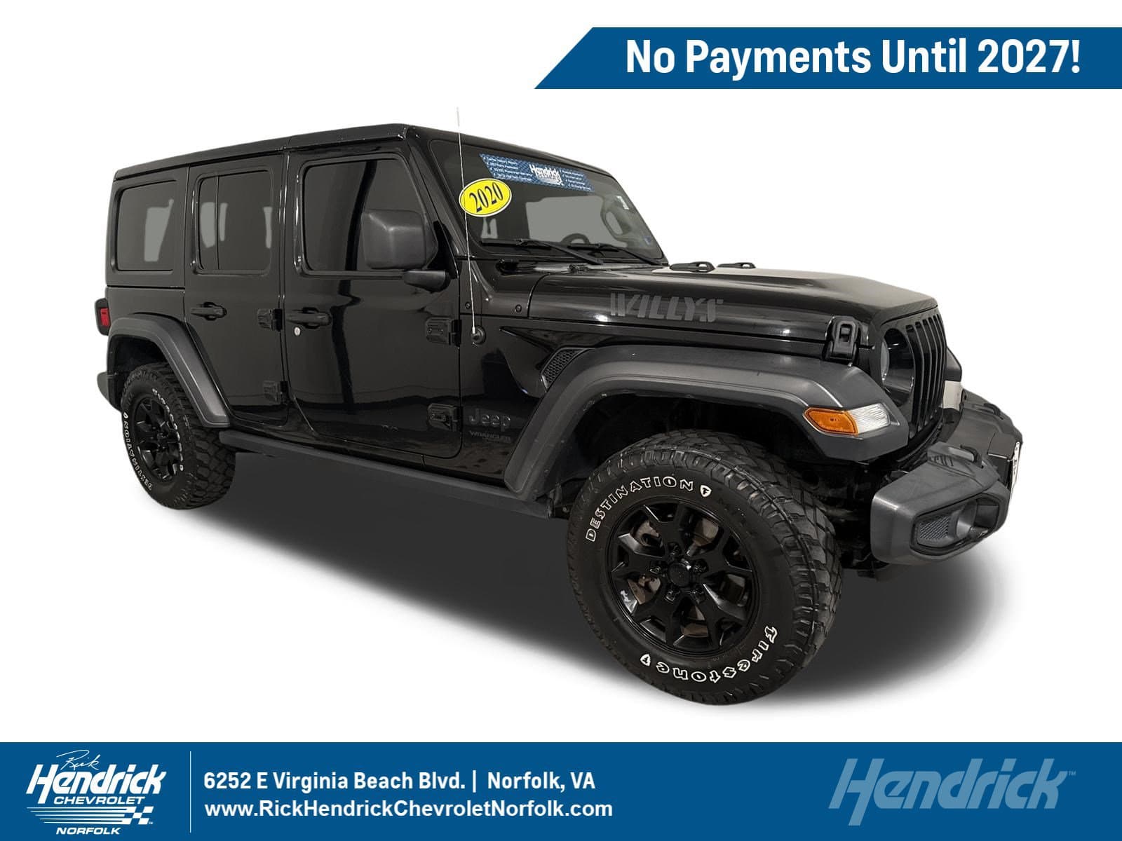 2020 Jeep Wrangler Unlimited Willys — photo 1 of 38