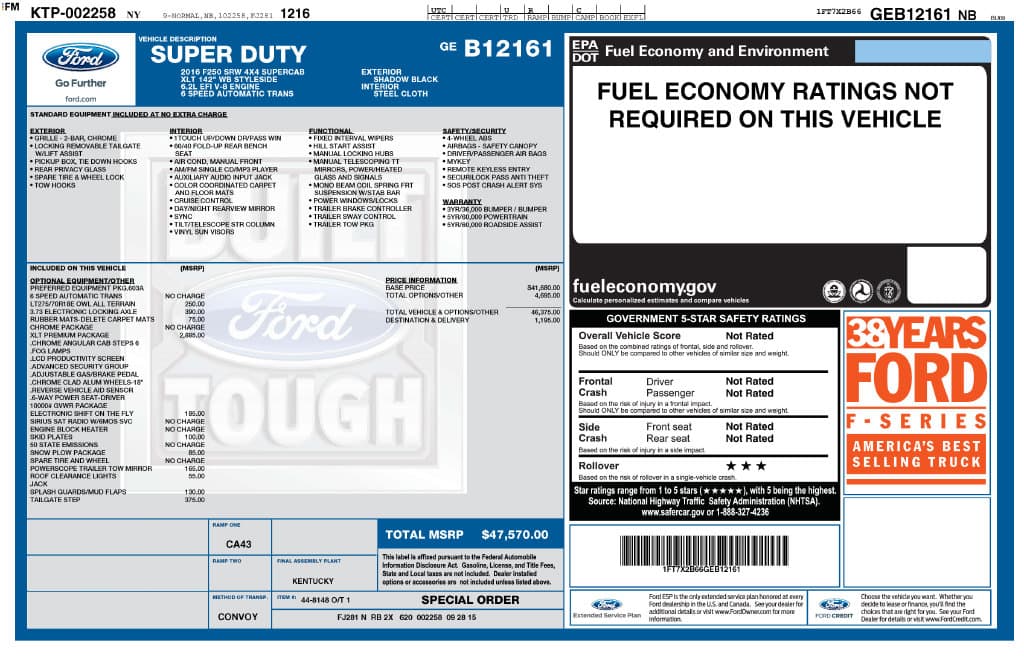 2016 Ford Super Duty F-250 SRW XLT — photo 1 of 16