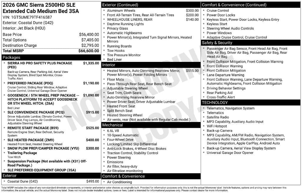 2026 GMC Sierra 2500HD SLE — photo 1 of 32