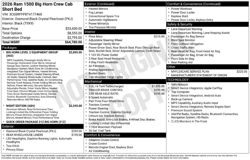 2026 RAM 1500 Big Horn — photo 1 of 11