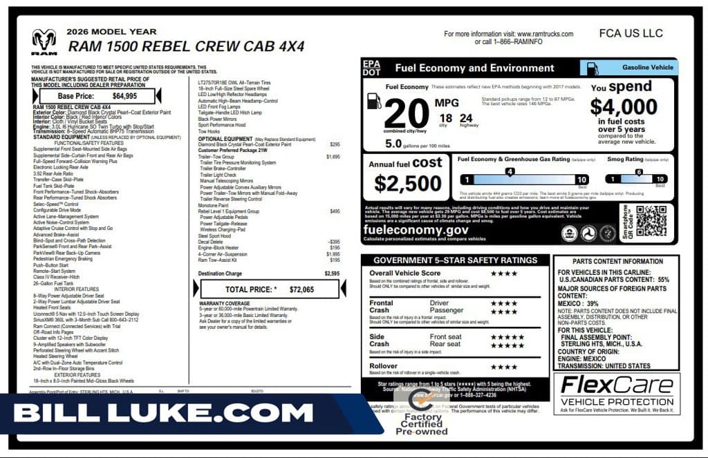 2026 RAM 1500 Rebel — photo 1 of 10