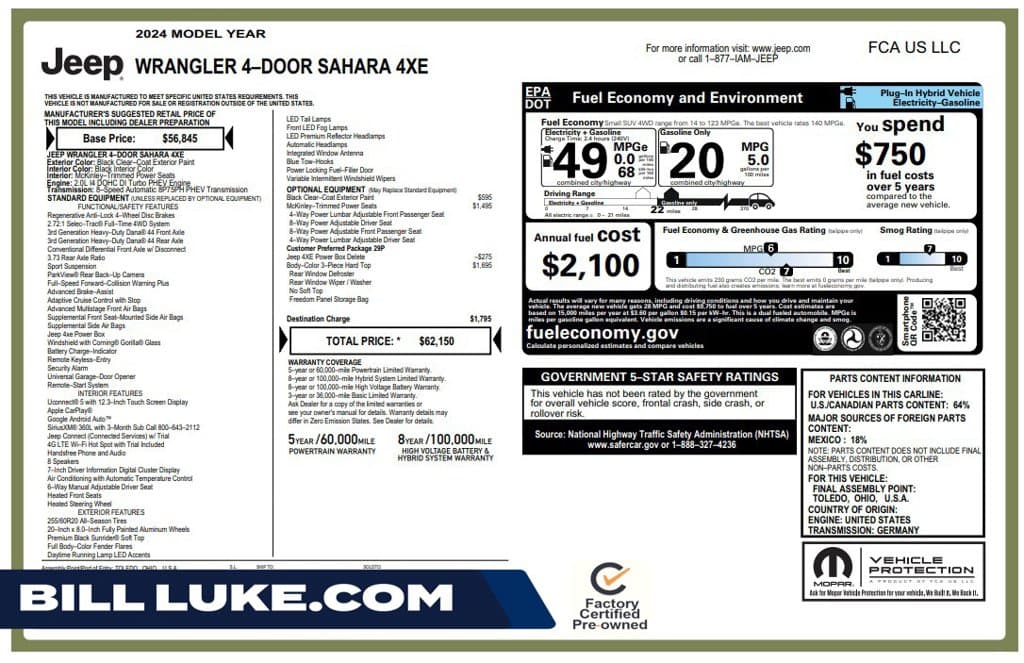 2024 Jeep Wrangler Base — photo 1 of 10