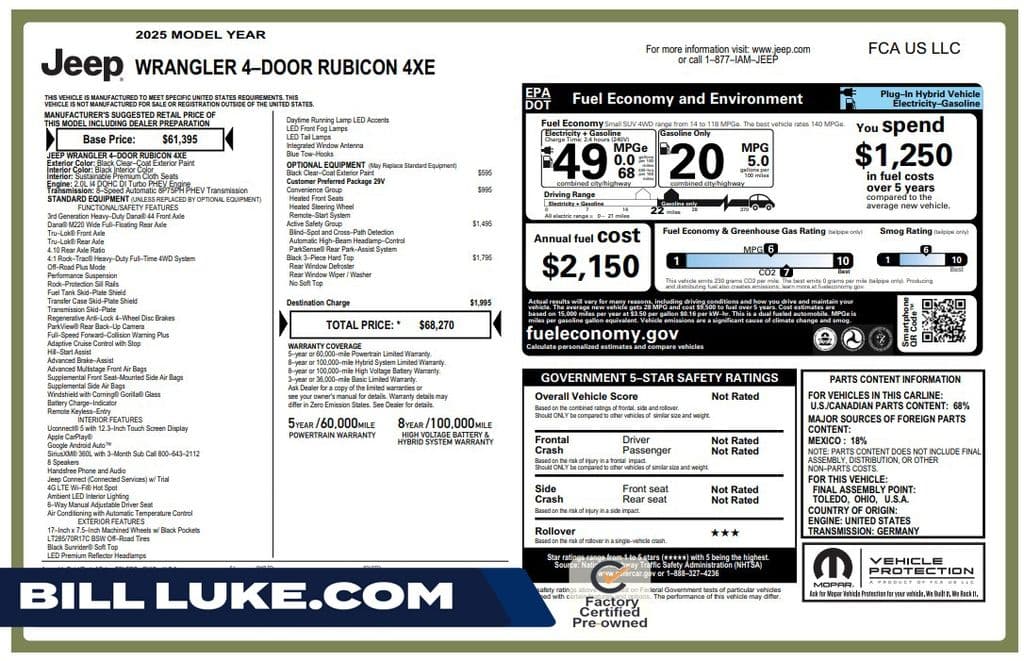 2025 Jeep Wrangler Rubicon — photo 1 of 10