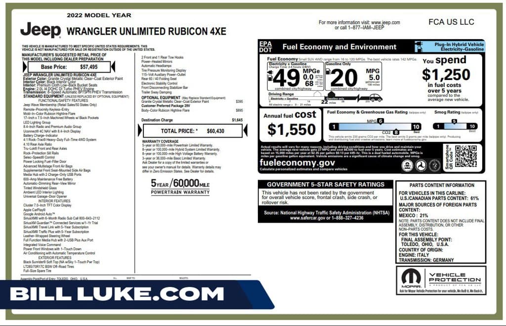 2022 Jeep Wrangler Base — photo 1 of 10