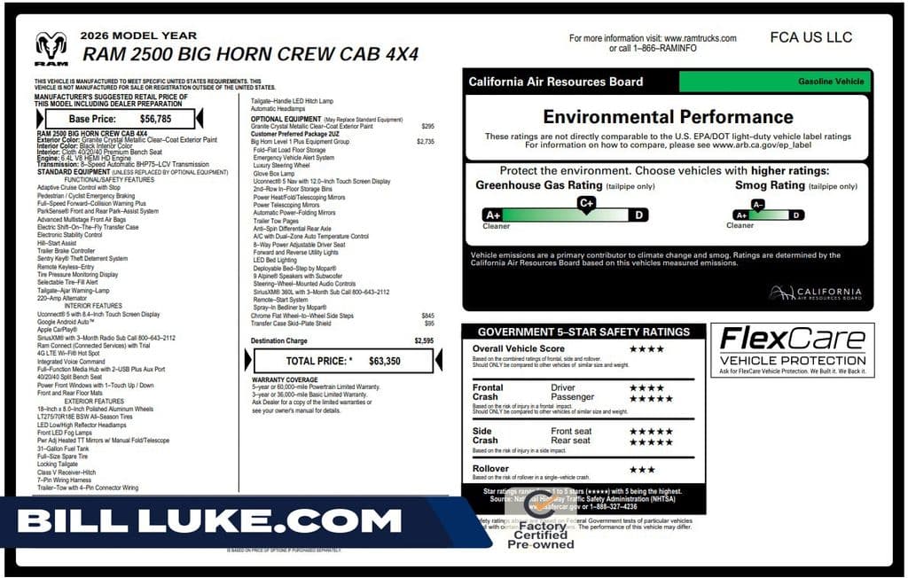 2026 RAM 2500 Big Horn — photo 1 of 10