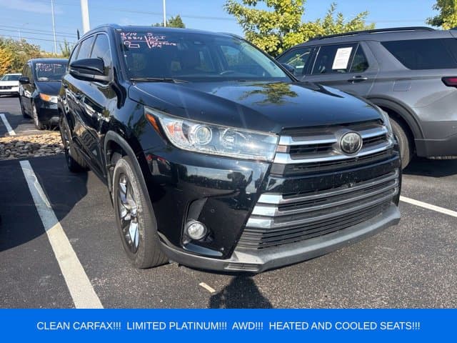 2018 Toyota Highlander Limited Platinum — photo 1 of 27