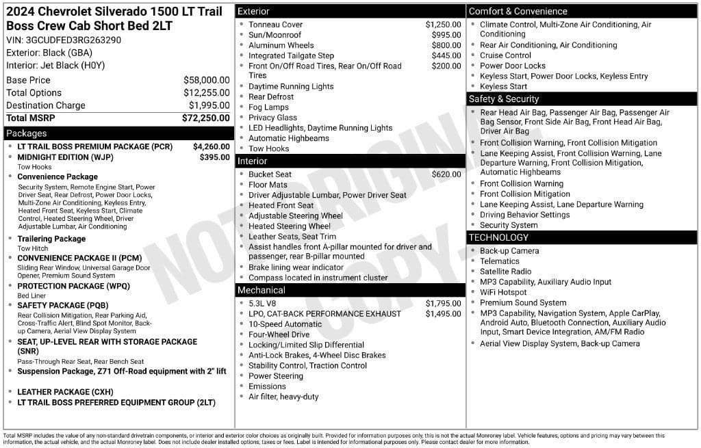 2024 Chevrolet Silverado 1500 LT Trail Boss — photo 1 of 5