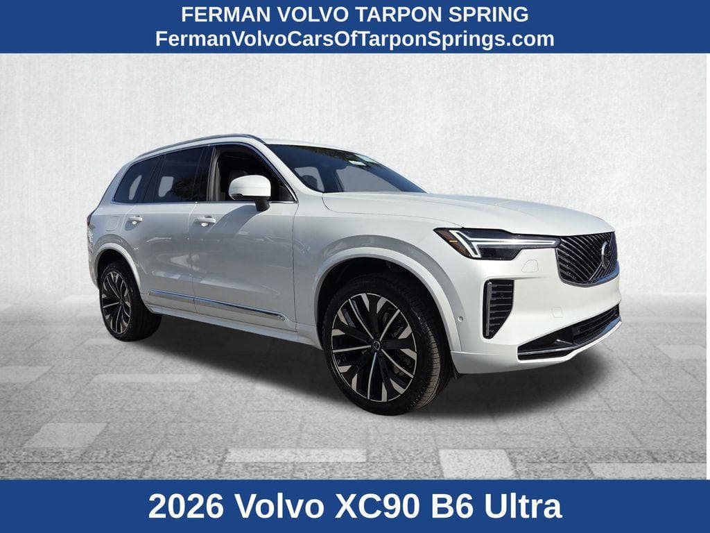 2026 Volvo XC90 Ultra, B6 AWD Gas (mild hybrid), Gasoline, Bright, 7 Seats — photo 1 of 33